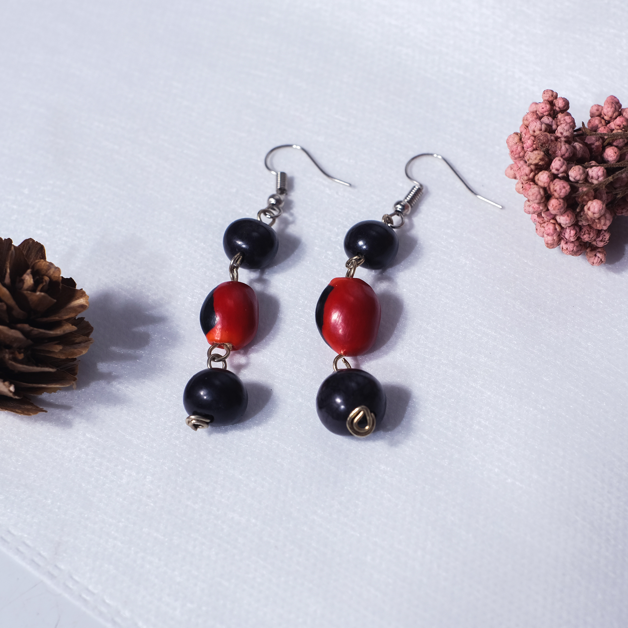 亞馬遜工藝｜種子耳環 明亮｜秘魯