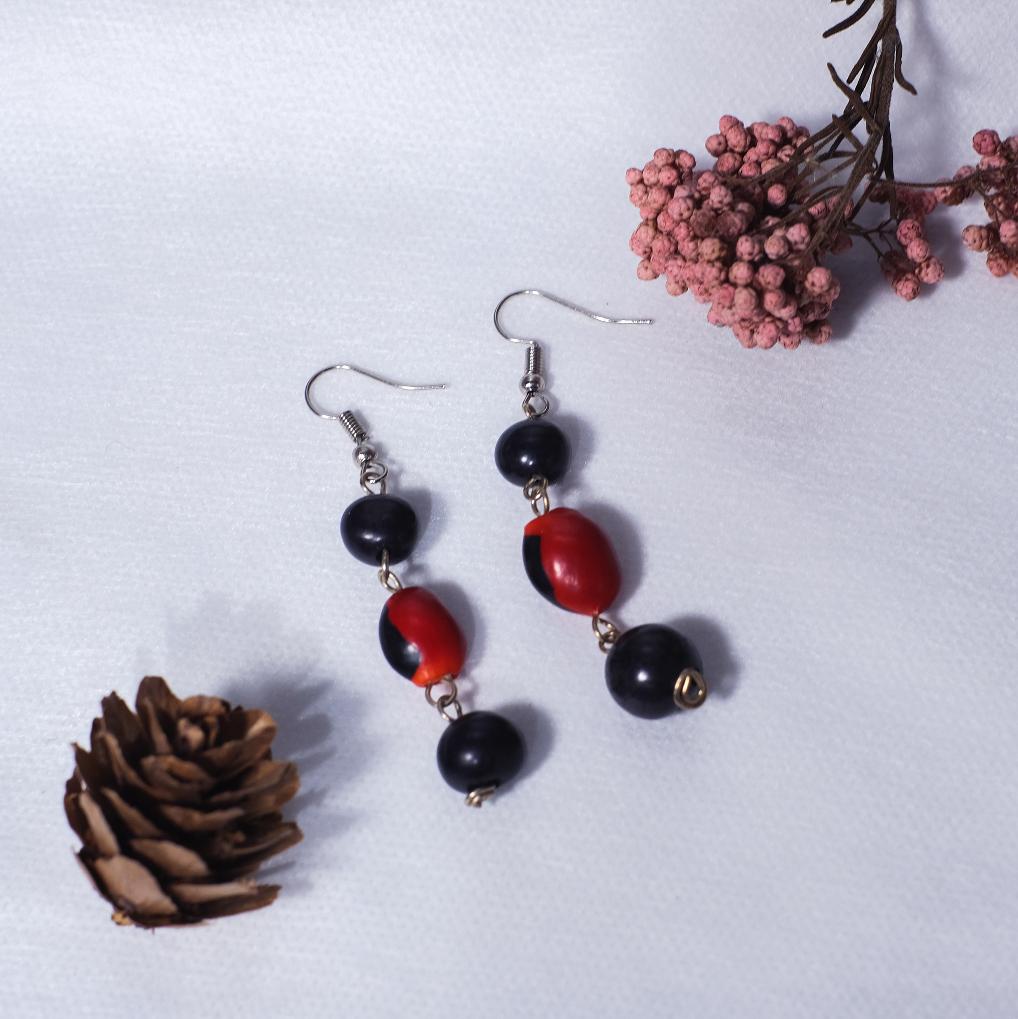 亞馬遜工藝｜種子耳環 明亮｜秘魯