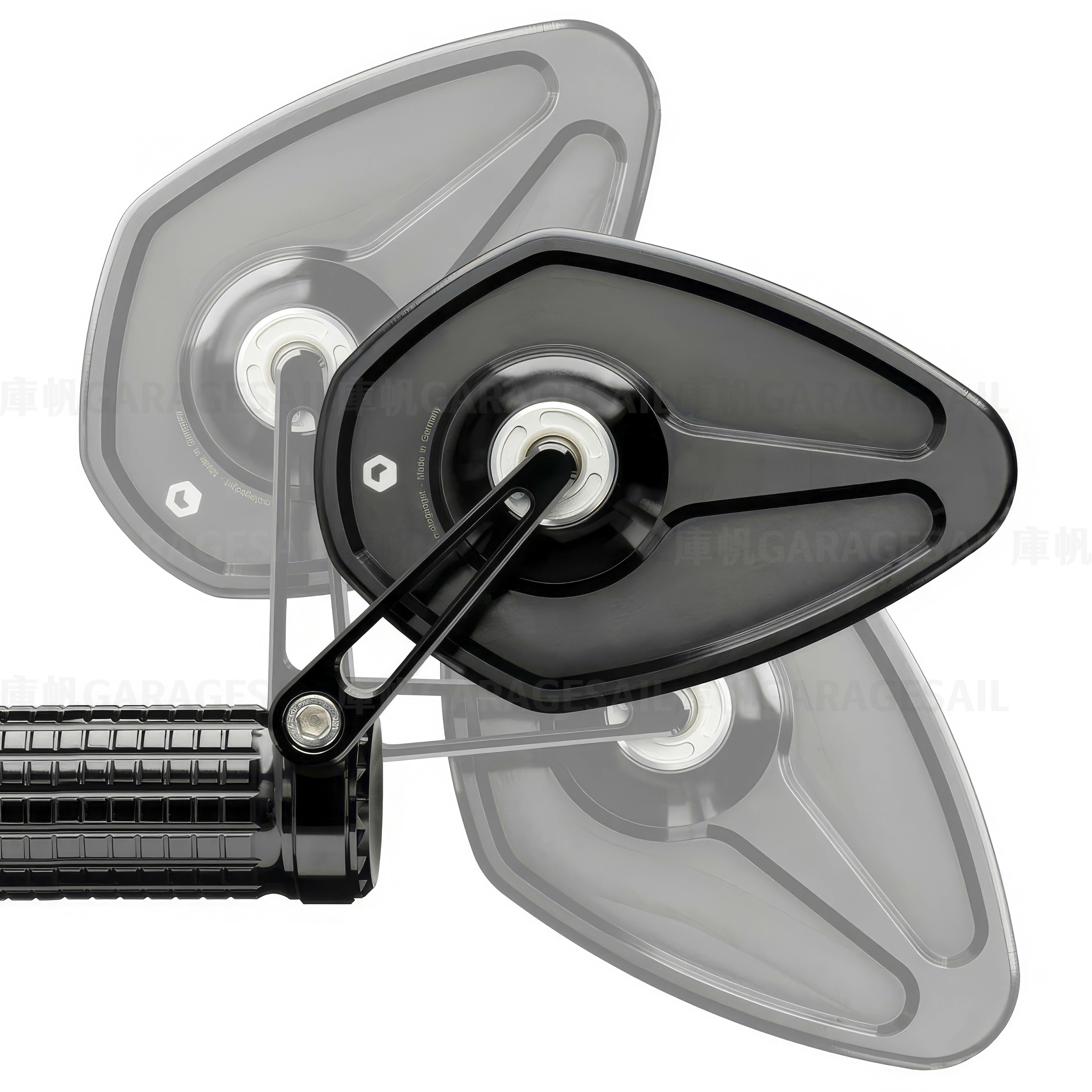 Motogadget 把手端 後照鏡 大菱形 短桿 可折