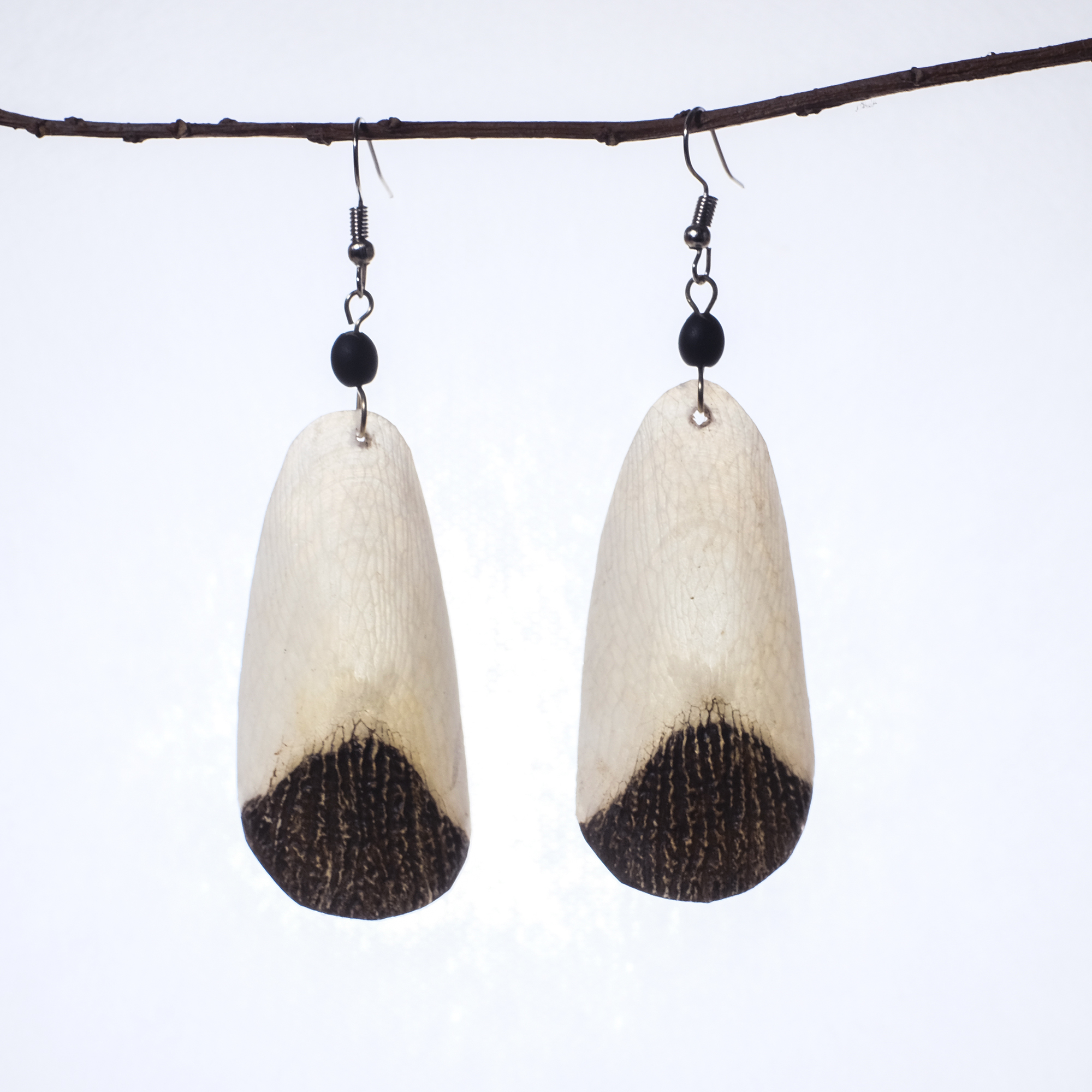 亞馬遜工藝｜魚鱗耳環 悠游 - 小 04｜秘魯