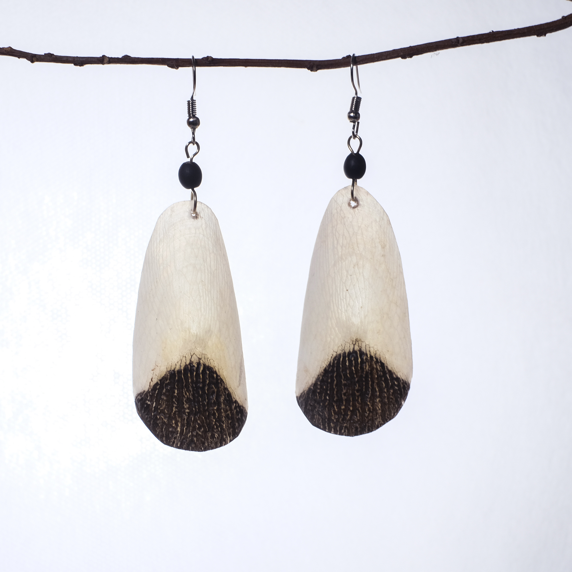 亞馬遜工藝｜魚鱗耳環 悠游 - 小 04｜秘魯