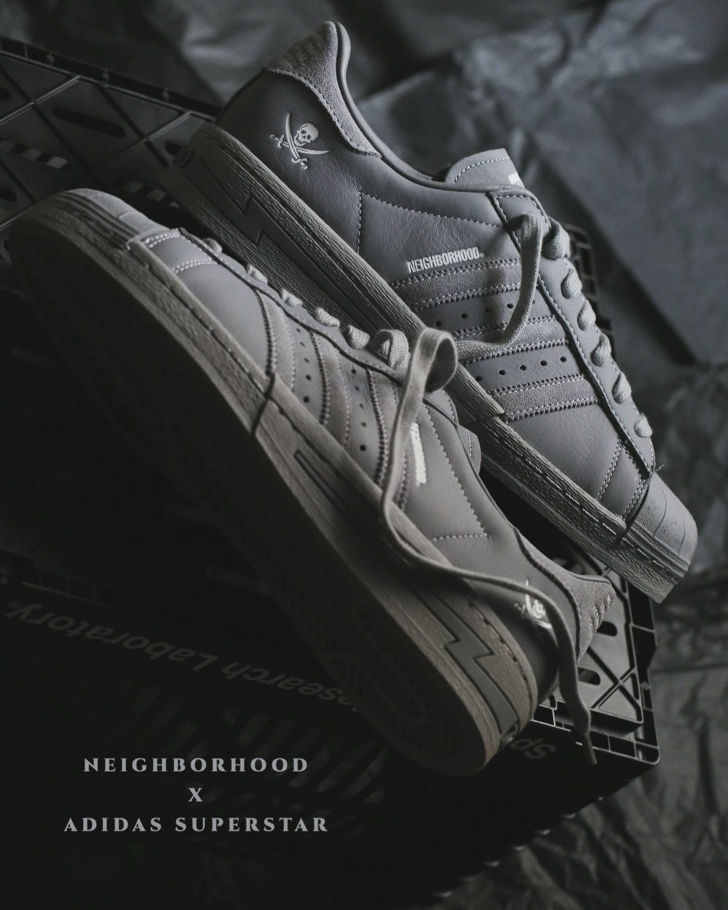 {現貨} Neighborhood X Adidas Superstar Cement Gray IE6115