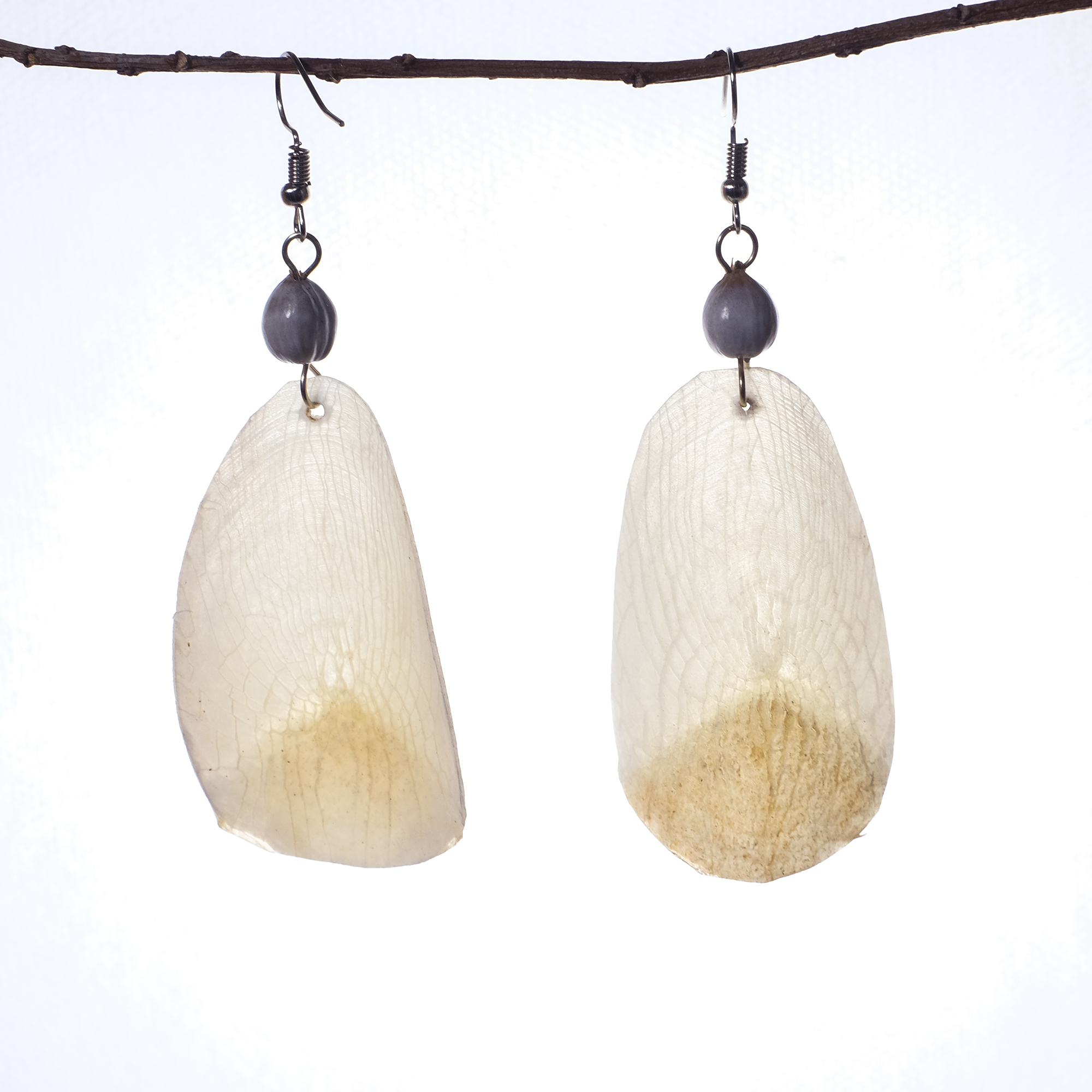 亞馬遜工藝｜魚鱗耳環 悠游 - 大 05｜秘魯