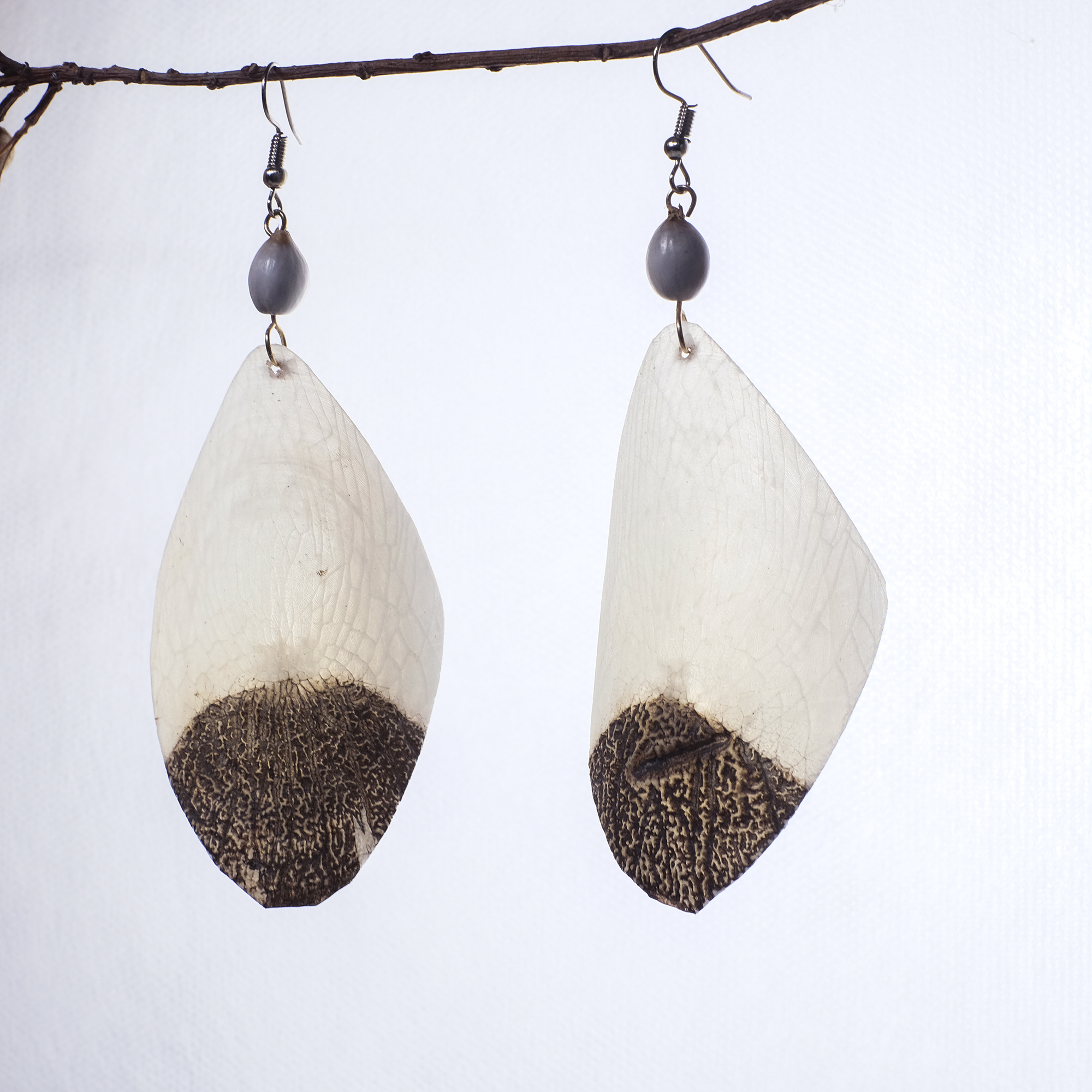 亞馬遜工藝｜魚鱗耳環 悠游 - 大 07｜秘魯