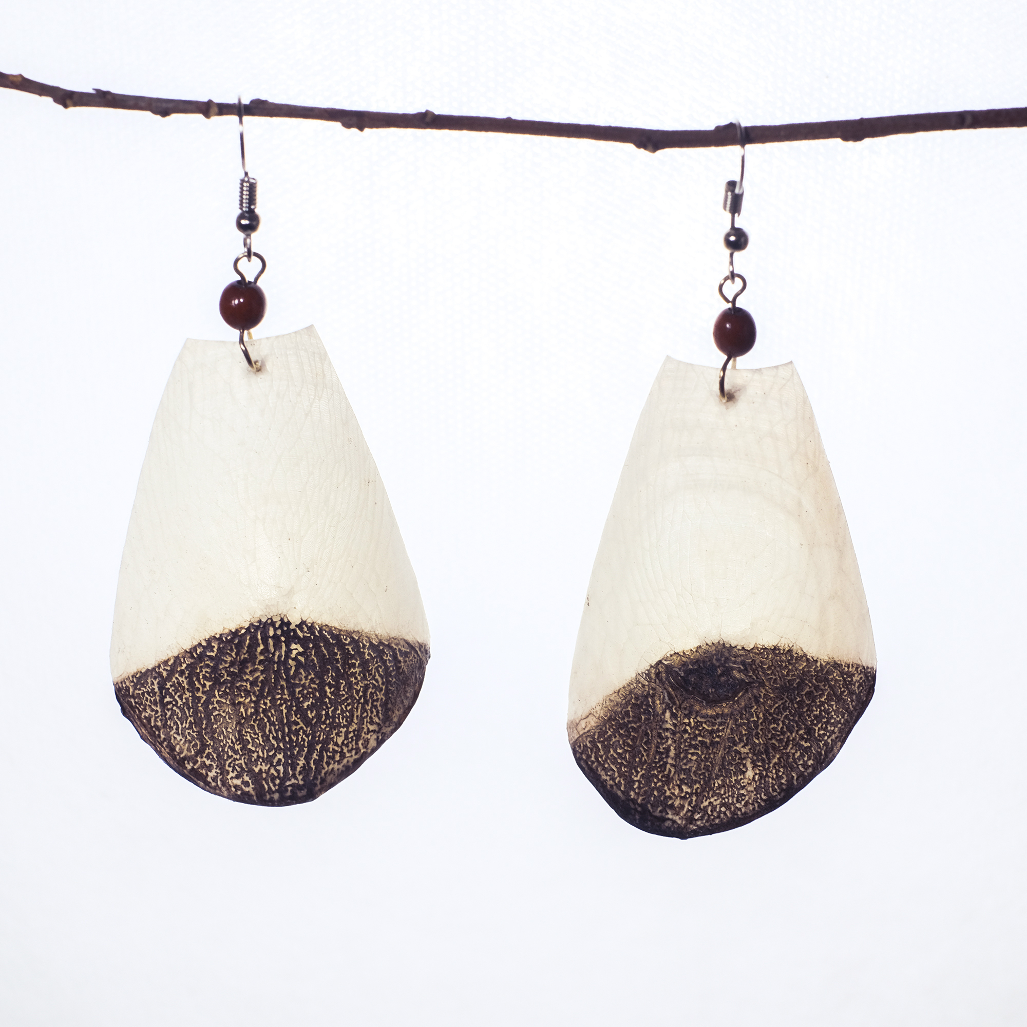 亞馬遜工藝｜魚鱗耳環 悠游 - 大 11｜秘魯