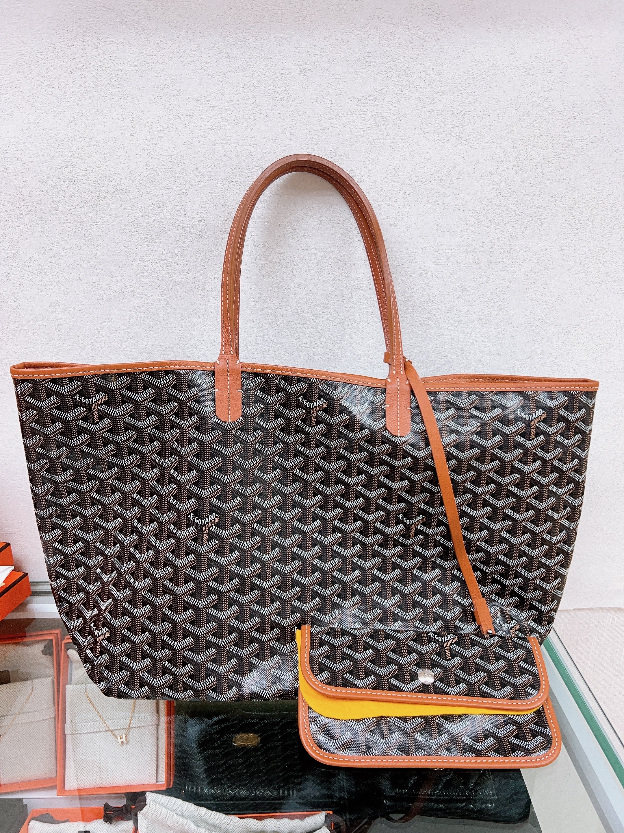 Goyard Saint Louis tote PM size (brown)