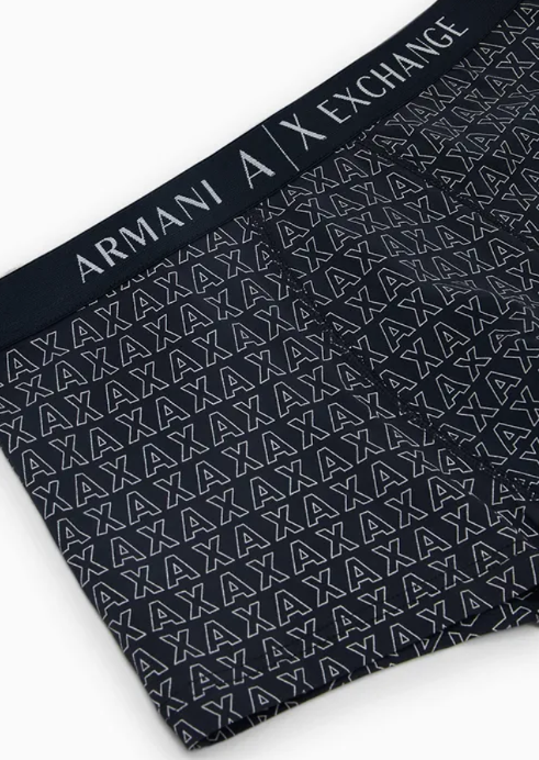 Armani Exchange  滿版低腰貼身短版四角褲