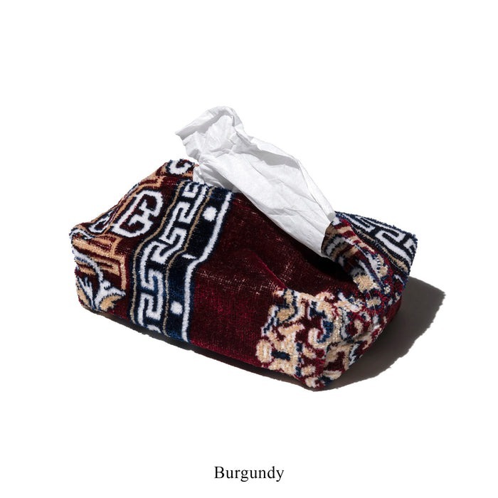 PUEBCO RUG FABRIC TISSUE CASE / Burgundy