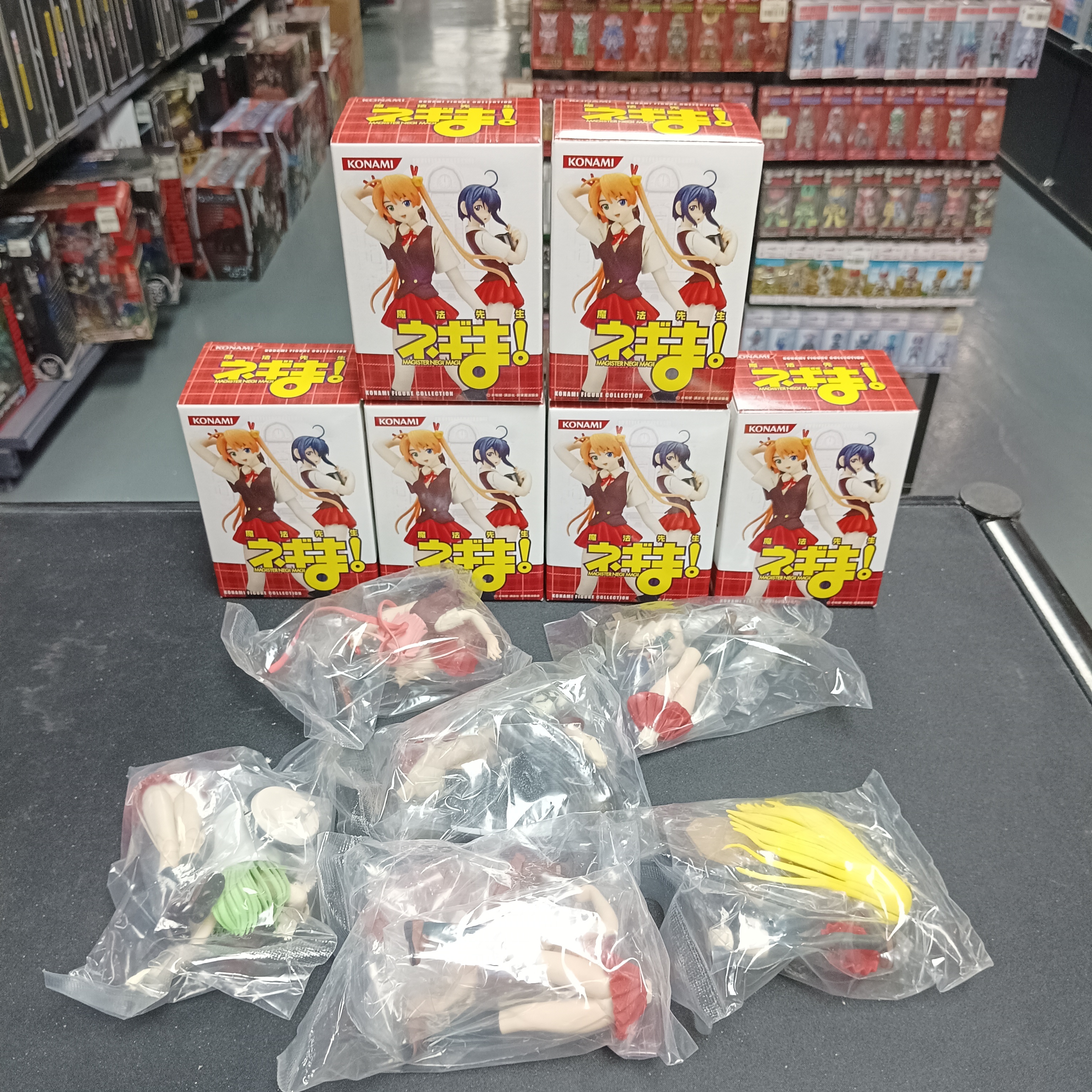 寄賣-其它-Konami 魔法老師 figure 6盒