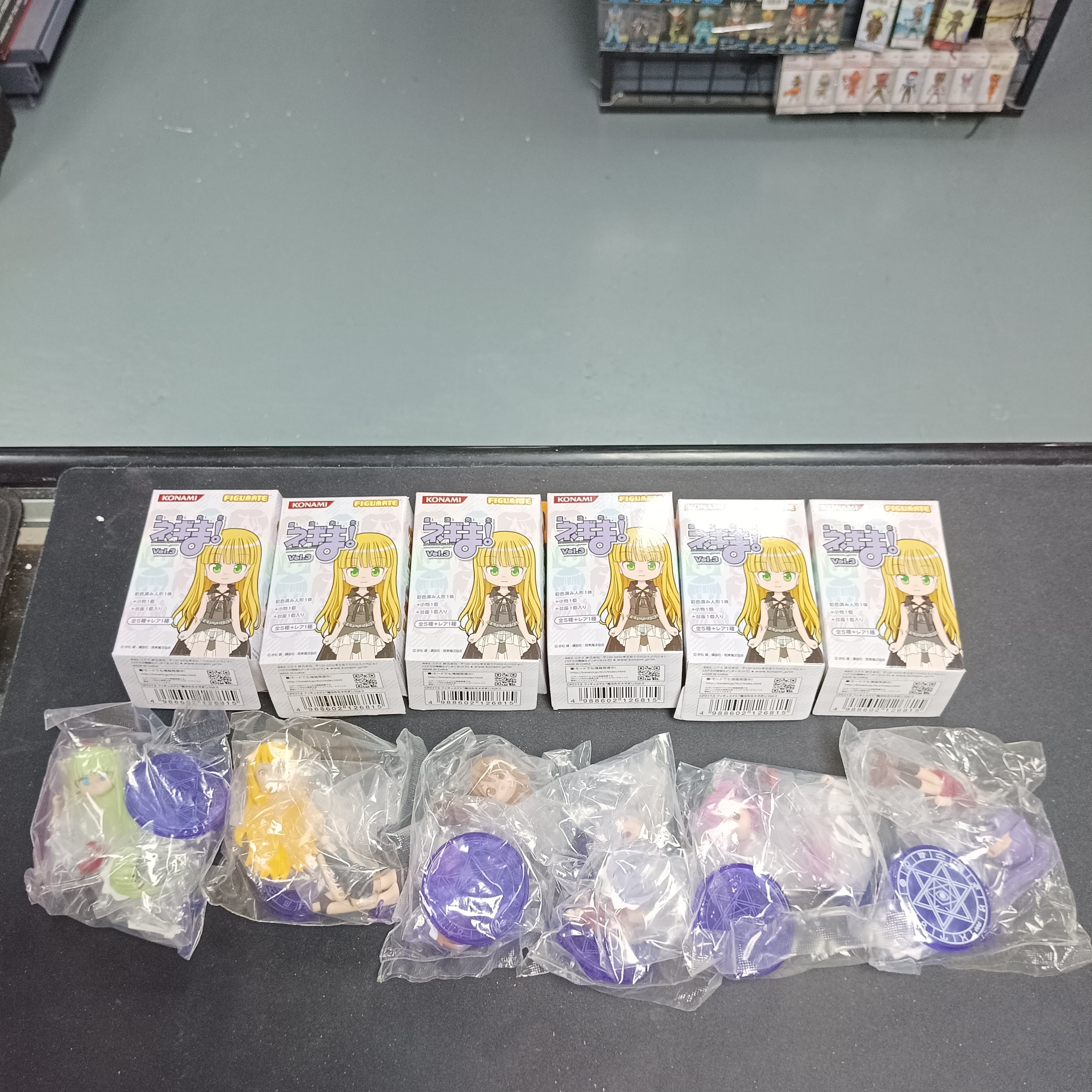 寄賣-其它-Konami Figumate 魔法老師 figure vol.3 6盒