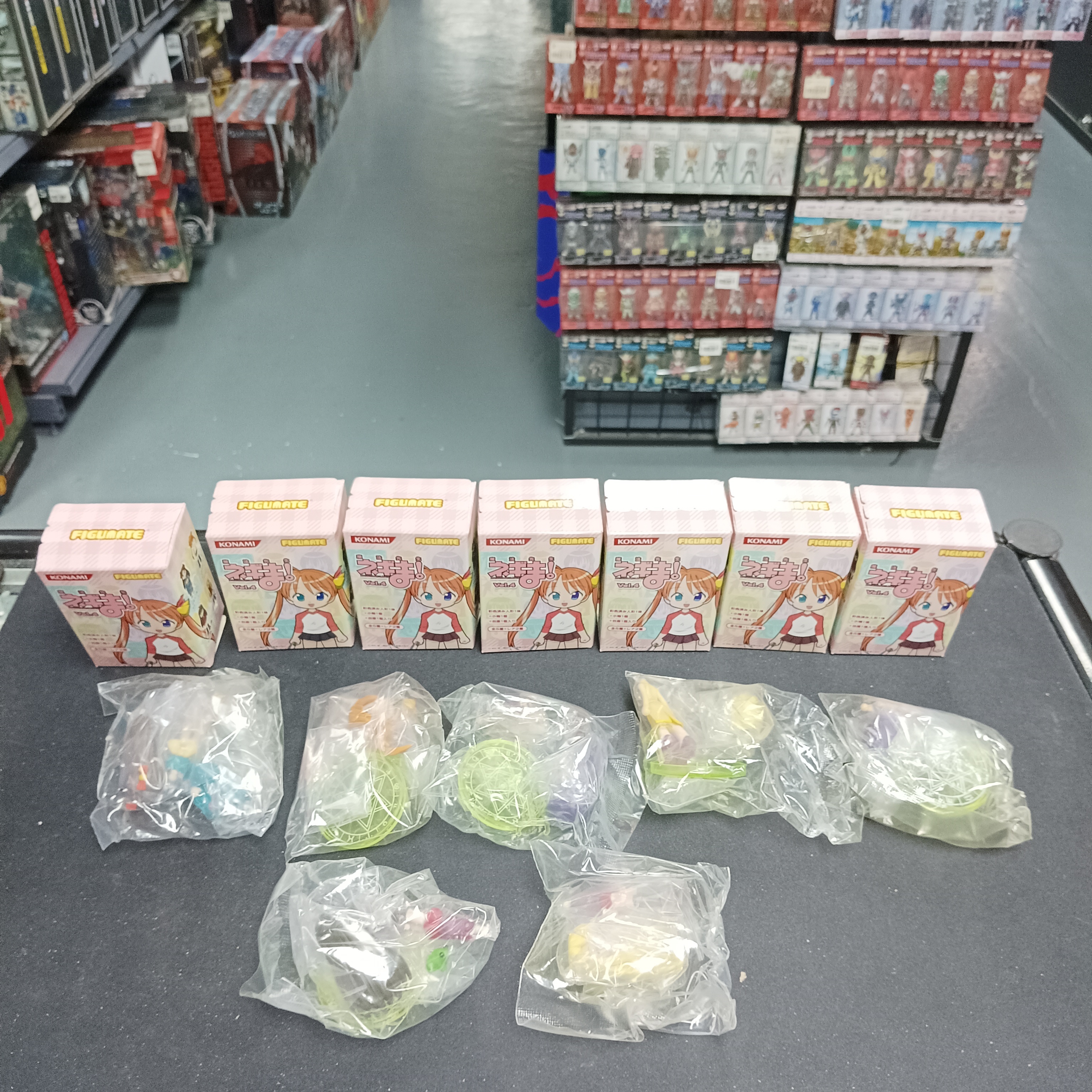 寄賣-其它-Konami Figumate 魔法老師 figure vol.4 7盒