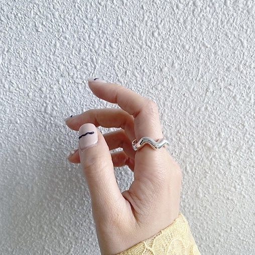 eat〰️寬版波浪戒指