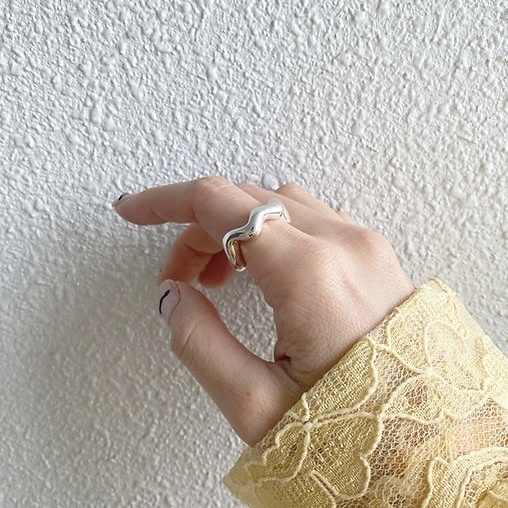 eat〰️寬版波浪戒指