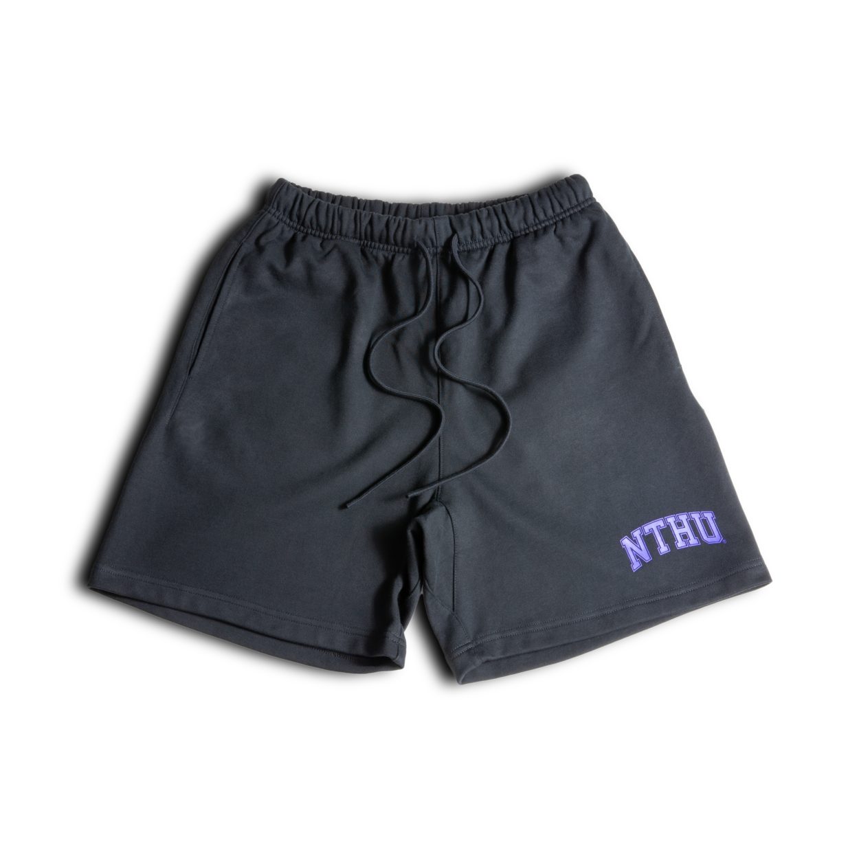 清華大學 NTHU 純棉重磅短褲 (黑色)