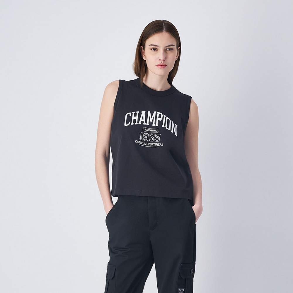 女款-1953短版背心-黑色（117208-ES510）