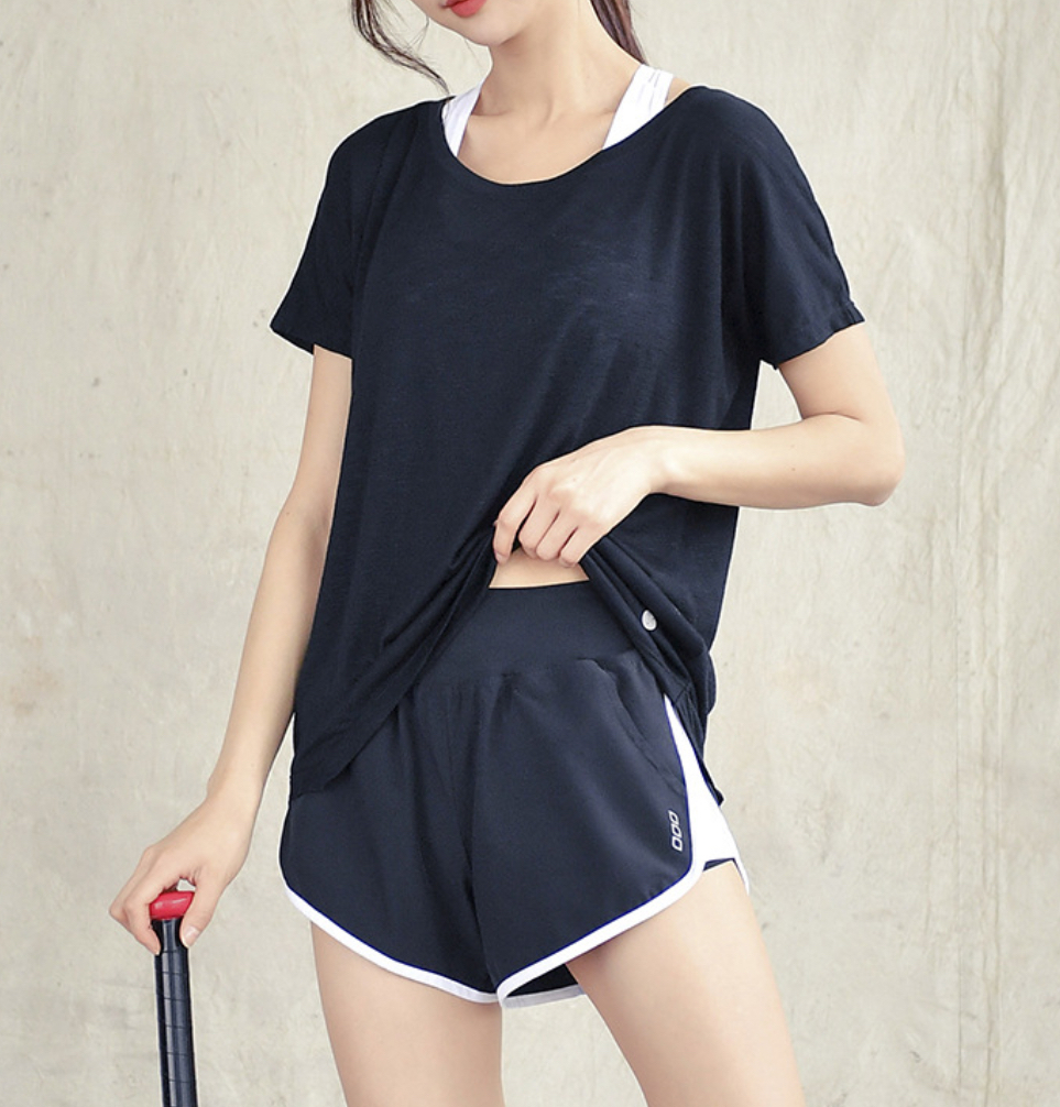 跳色層次感夏季透氣運動短褲（四色）