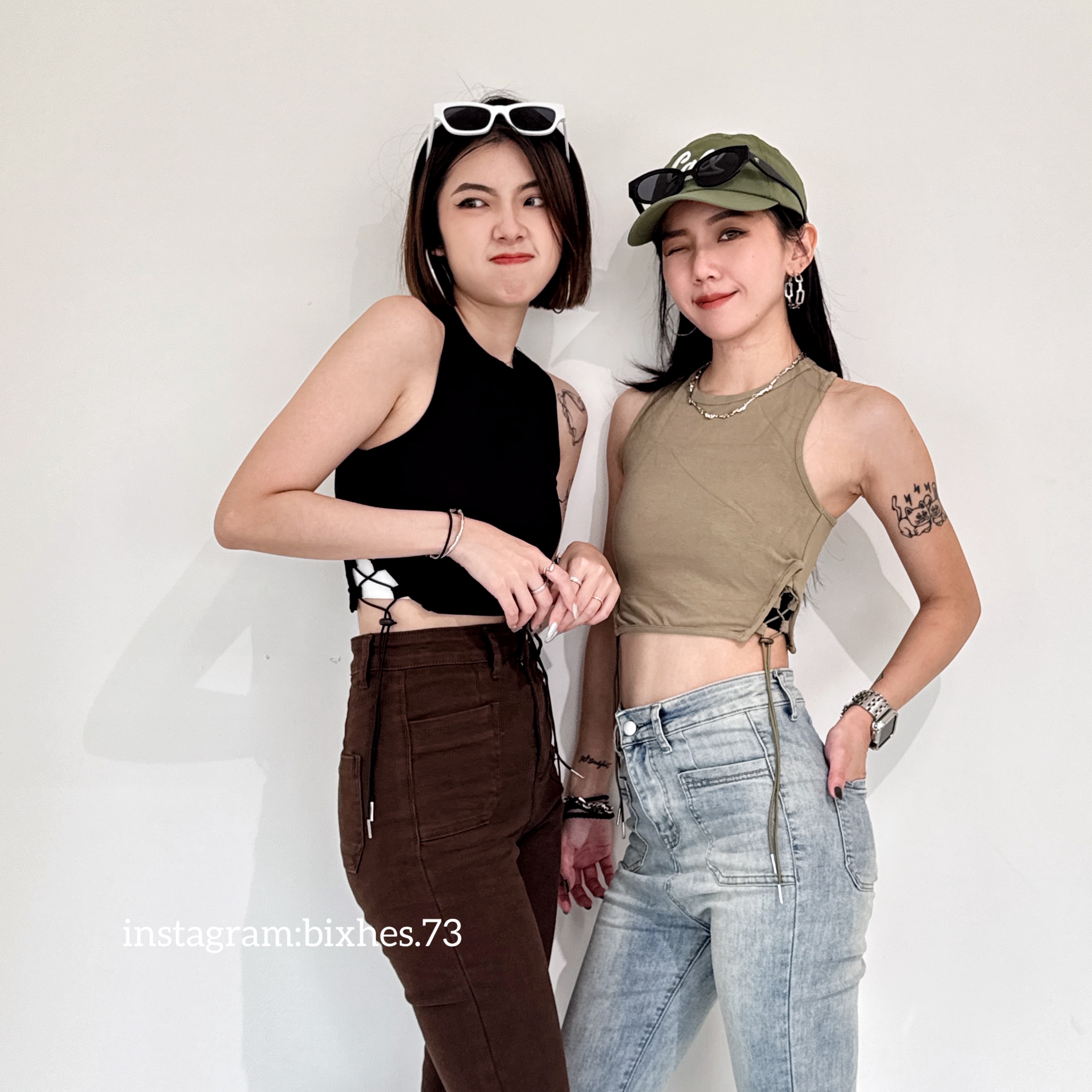 側抽繩彈性背心(C00065)