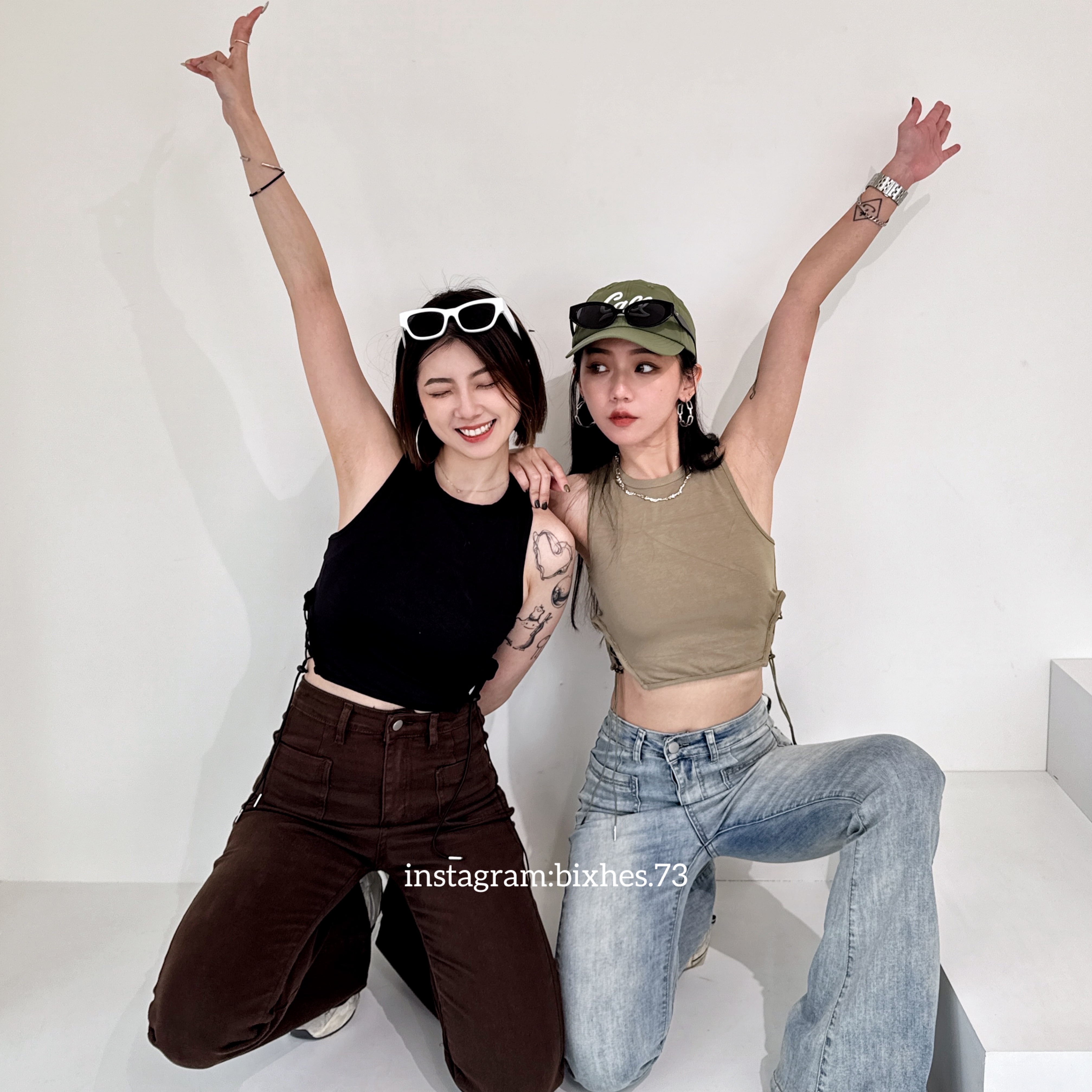 側抽繩彈性背心(C00065)