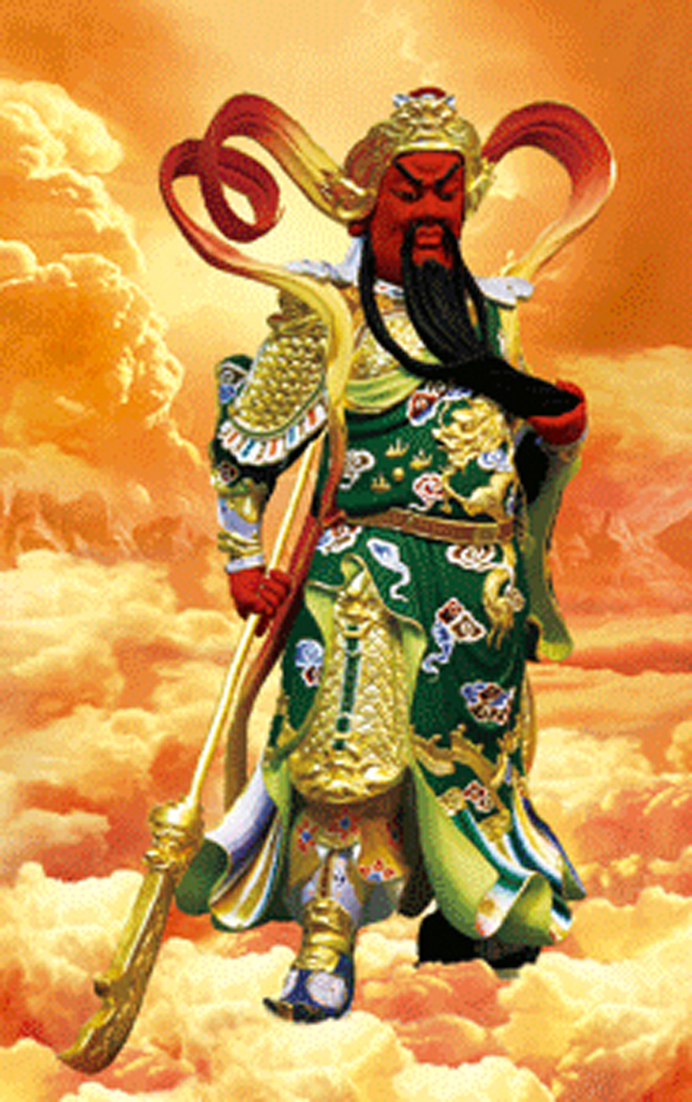 關聖帝君 {立體3D}小佛卡【十方】126200