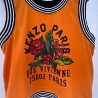 [S] KENZO WOMEN TANK TOP,ORANGE, FD52TS0354SI.17 (SK194)