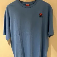 [S] KENZO MEN BOKE FLOWER CREST T-SHIRT,BLUE, PFC65TS4124SG-69 (SK197)