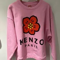 [S] KENZO WOMEN FLOWER PARIS PRINT SWEATSHIRT,ROSE, FC62SW0114ME-30 (SK202)