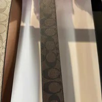 [S] COACH CC856 SIGNATURE STRAP,BROWN/BLACK, 195031678158 (SCO762)