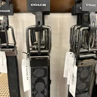 [S] COACH CQ022 WHRN CTSR SIGP BELT,CQ/BLACK, 196395195510 (SCO764)