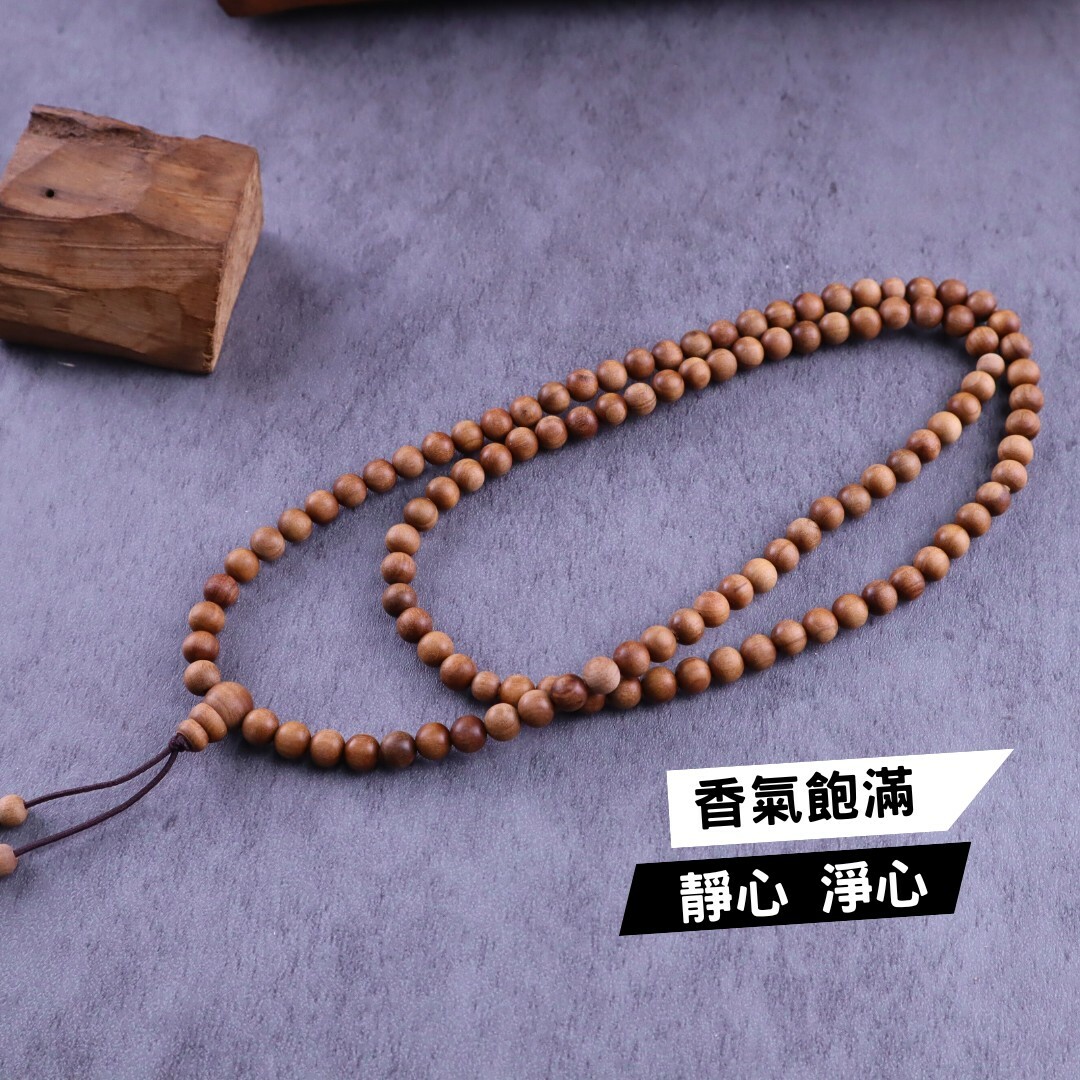 老山檀 媽祖 吊坠 6×4×1.6cm 老山檀 媽祖 吊坠 6×4×1.6cm 沉香亭】6mm/108顆