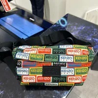 [S] KENZO PFD55SA607F31 ALLOVER LOGO PRINT BELT BAG,MULTI, 3612230422421 (SK232)
