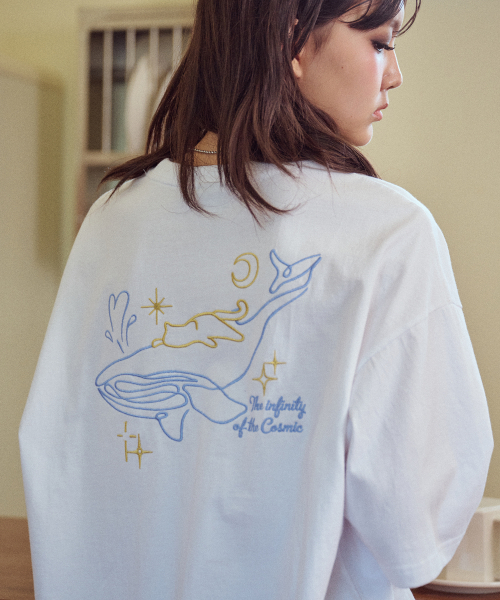 【CPGN STUDIO】24SS★ Infinity Embroidery Short Sleeve Tee Smash It! Tennis Graphic Short Sleeve Tee