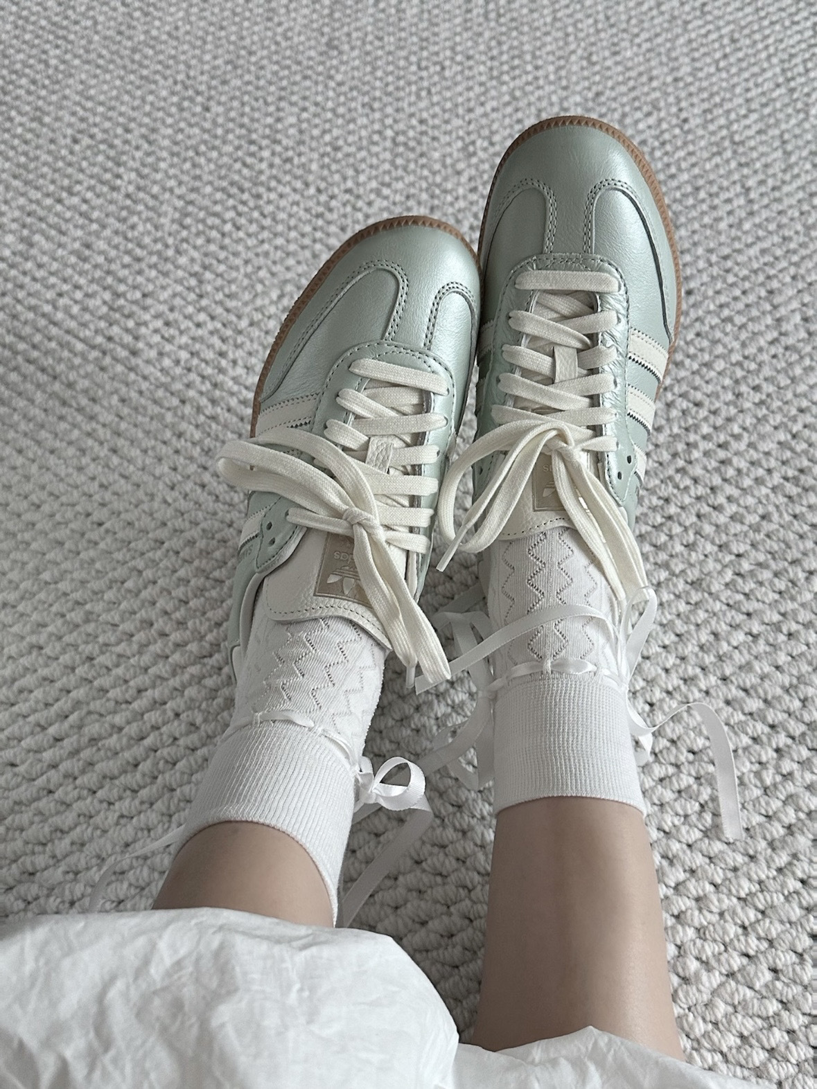 Adidas Samba OG 銀色薄荷