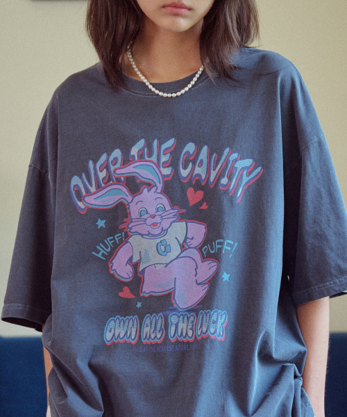 CPGN STUDIO] HUFF Hoppi Pigmented Short Sleeve T-Sh