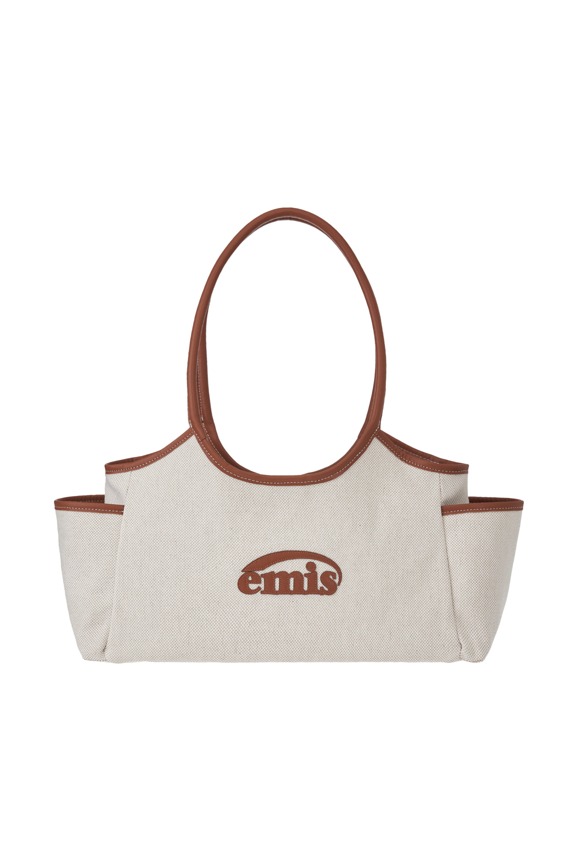 EMIS CANVAS LEATHER SHOULDER BAG