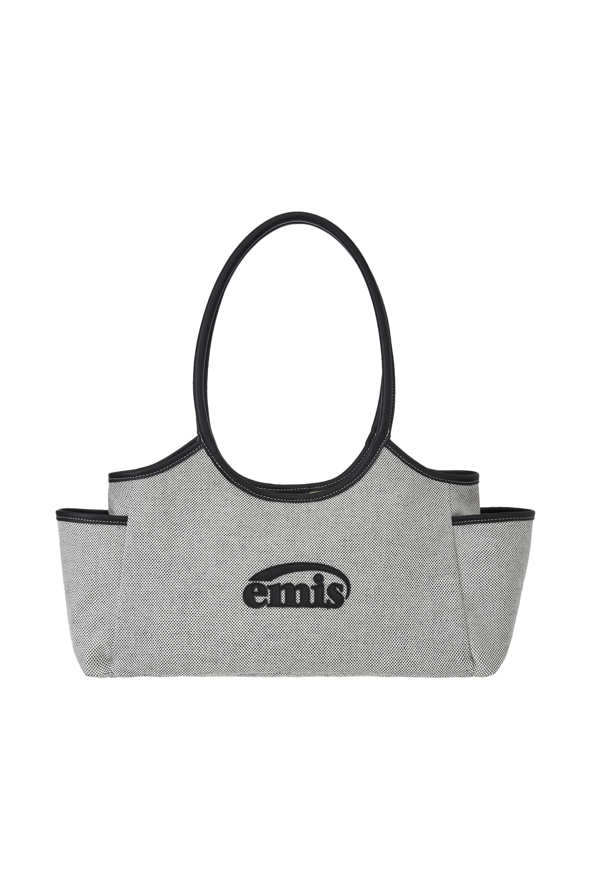 EMIS CANVAS LEATHER SHOULDER BAG