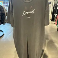 [S] LIFEWORK WOMEN PIGMENT SMOLADOG SHIRT SLEEVED ONE PIECE,CHARCOAL GREY, LW242OP817136 [FINAL SALE] (SLW486)