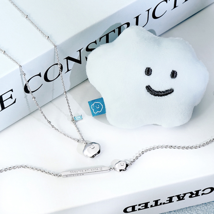 Square Studio方坊經典系列-喜寶晶鑽純銀項鍊