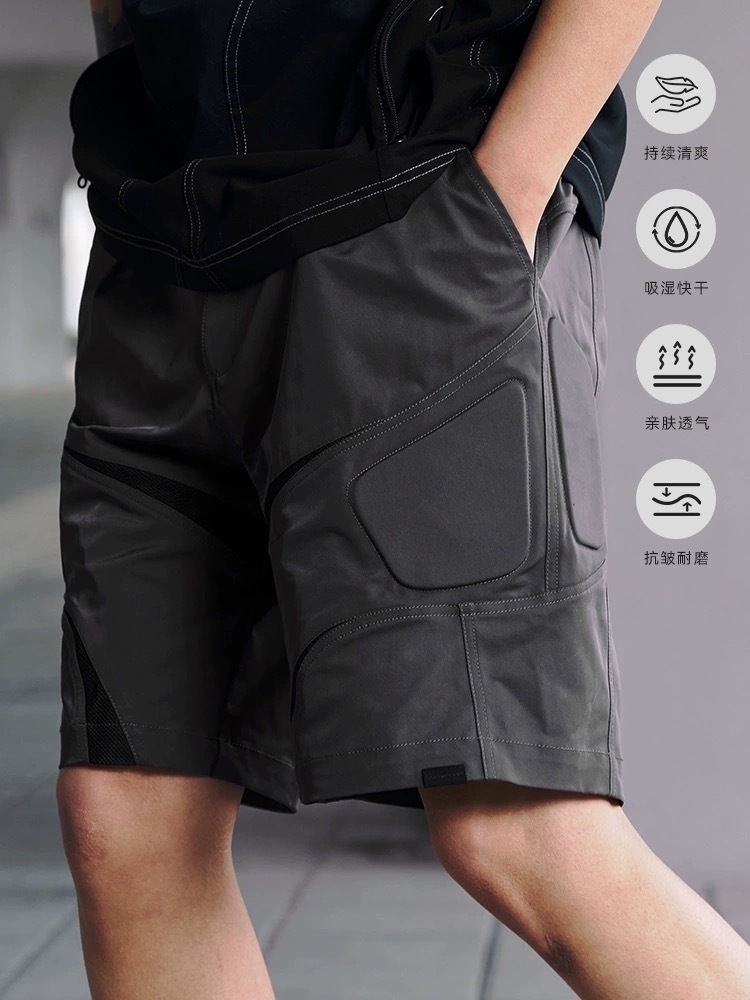 ENshadower隱蔽者 矩形海綿工裝短褲休閒褲