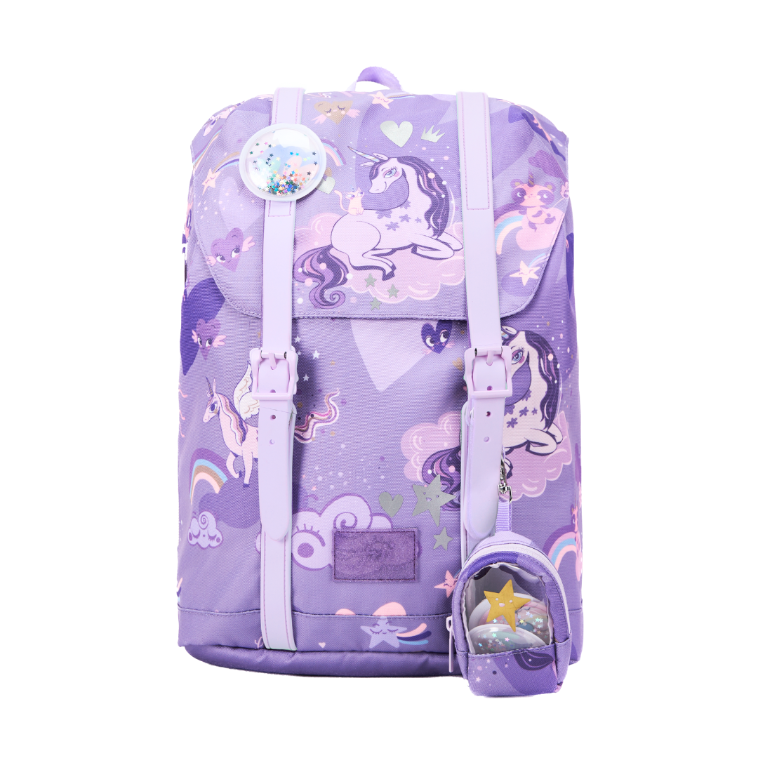 Frii RETRO 22L 護脊書包 - 24100 獨角獸／紫