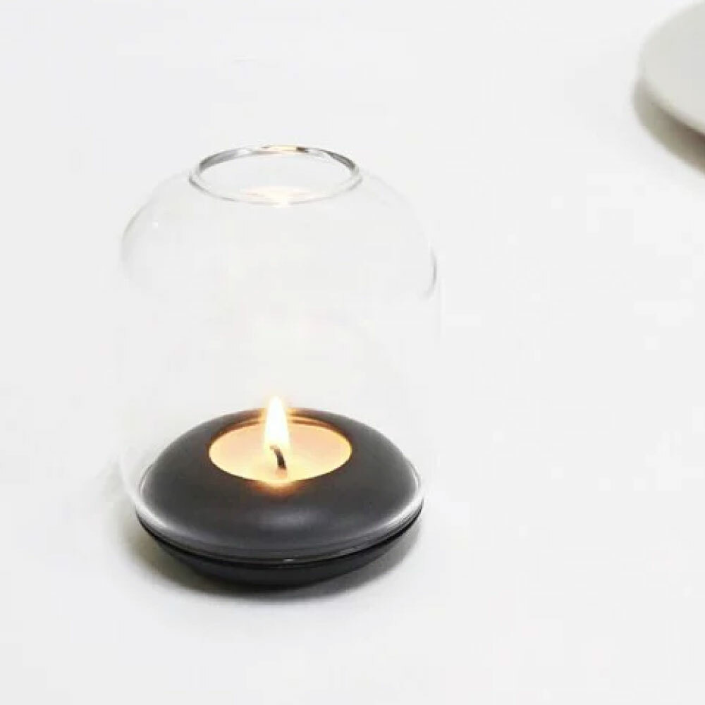 no.30-靜-防風燭台，透明燈罩，缽狀鋅合金燭台| 好萩家居精選家飾