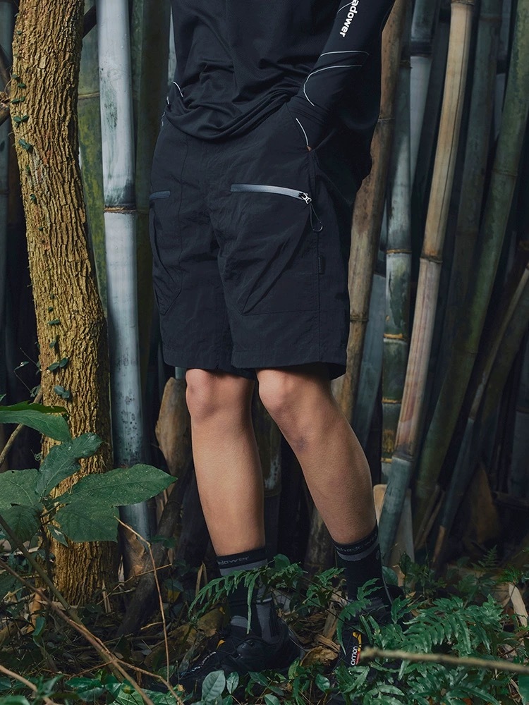 ENshadower隱蔽者 漸層拉鍊工裝短褲五分褲