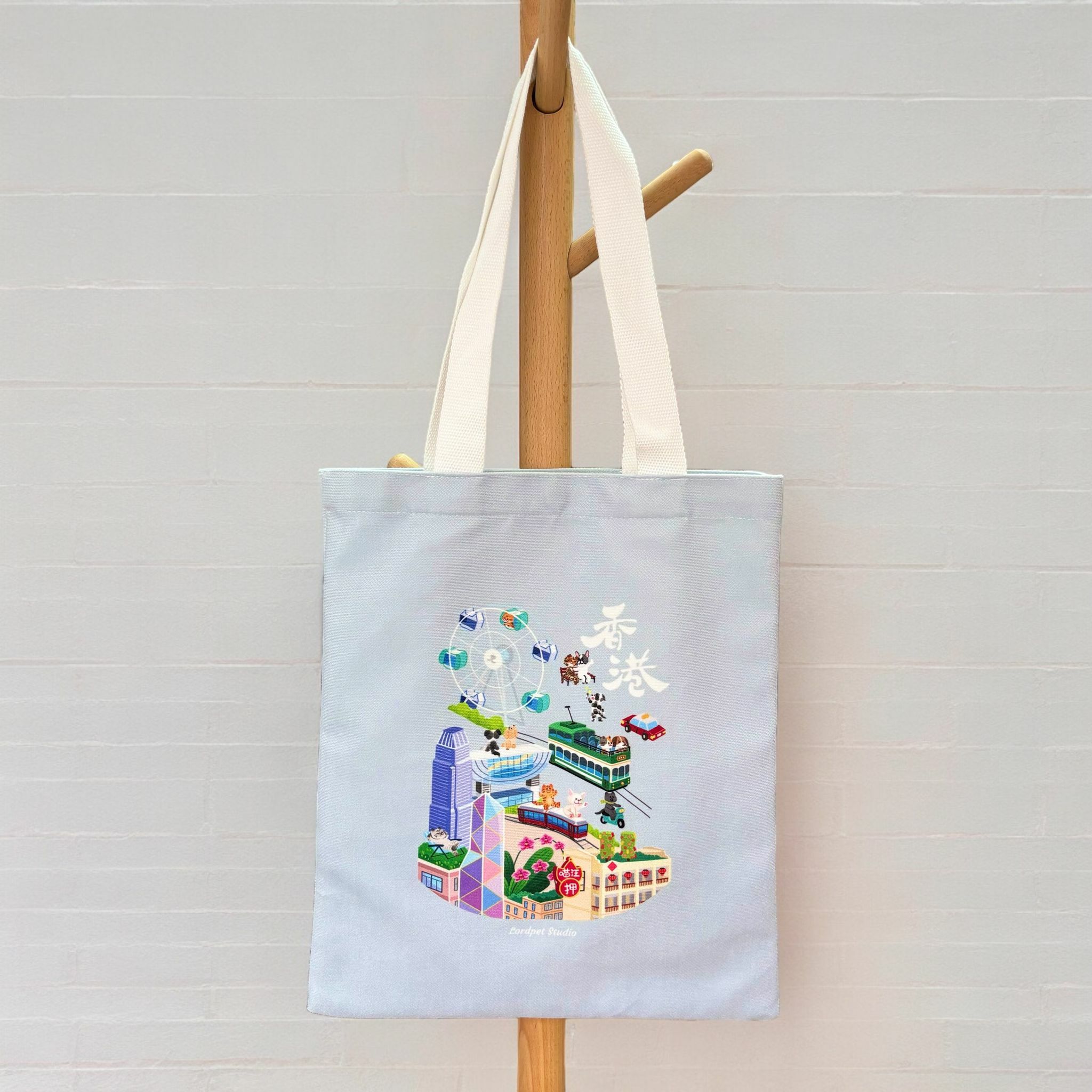 汪喵帆布袋/ tote bag 自家原創插畫