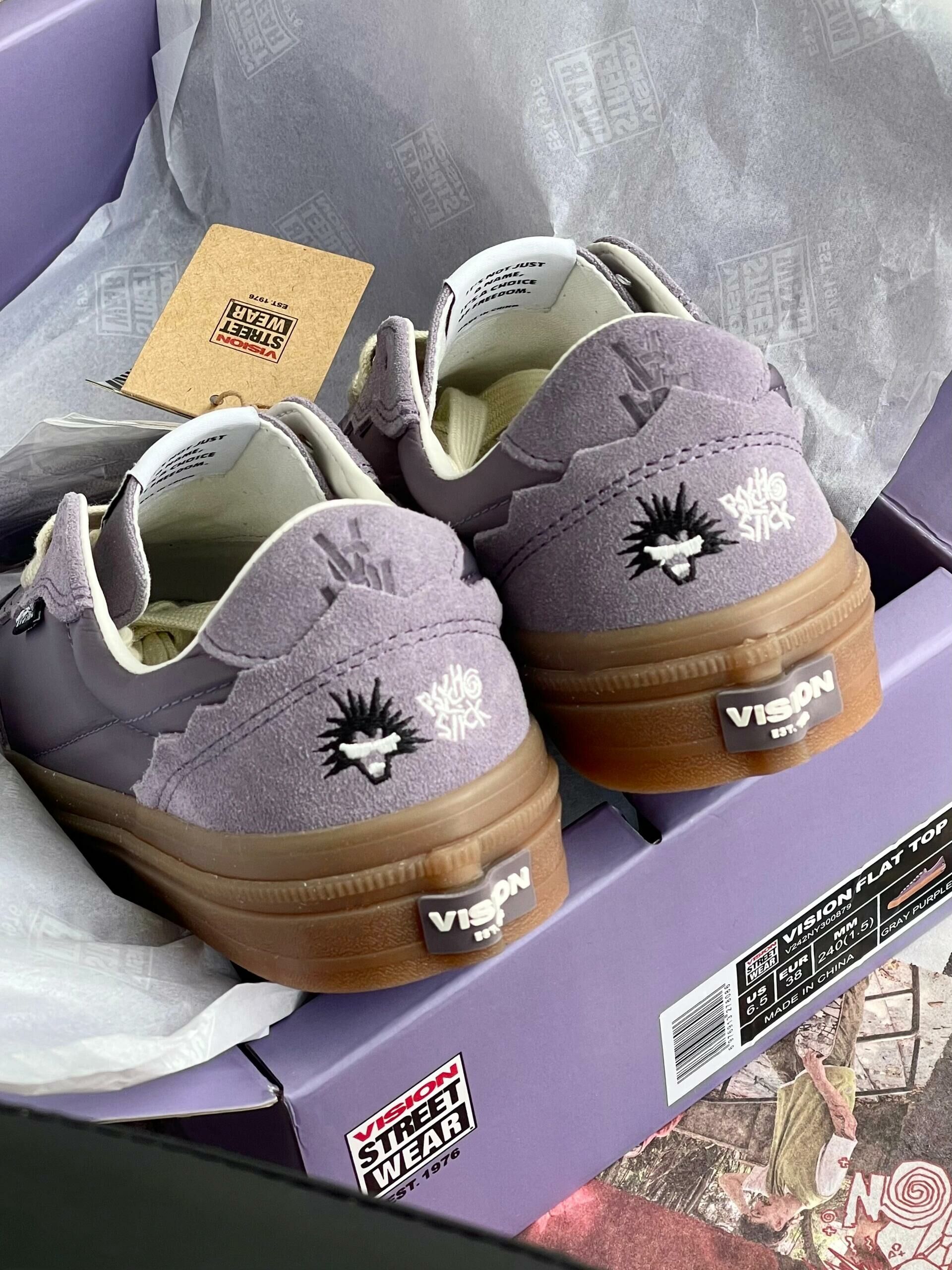 Vision Street Wear Flat Top 美式街頭滑板鞋 香芋紫 紫色 美式 復古 滑板鞋 穿搭 工裝 Psycho限定/預購