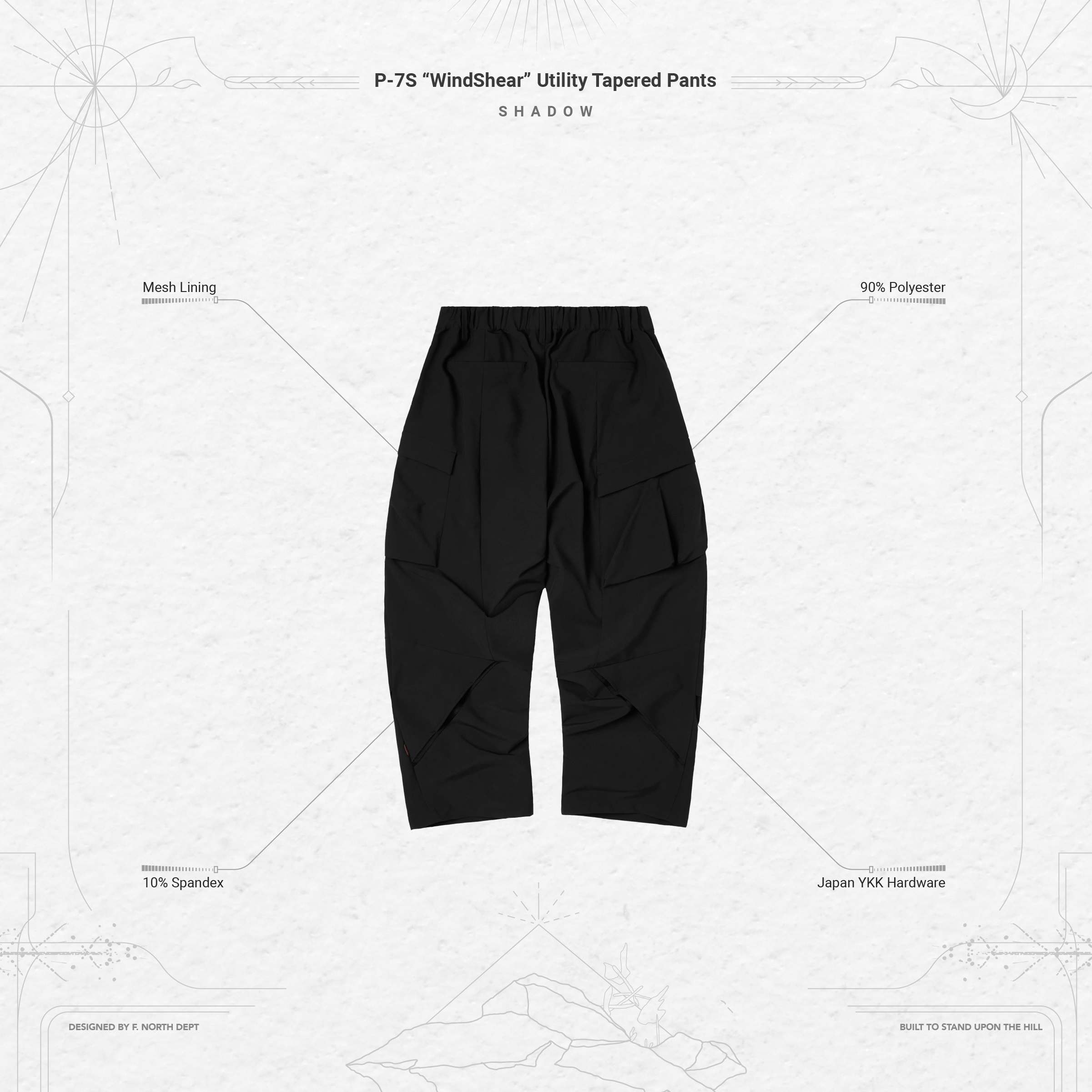 P-7S “WindShear” Utility Tapered Pants - Shadow 