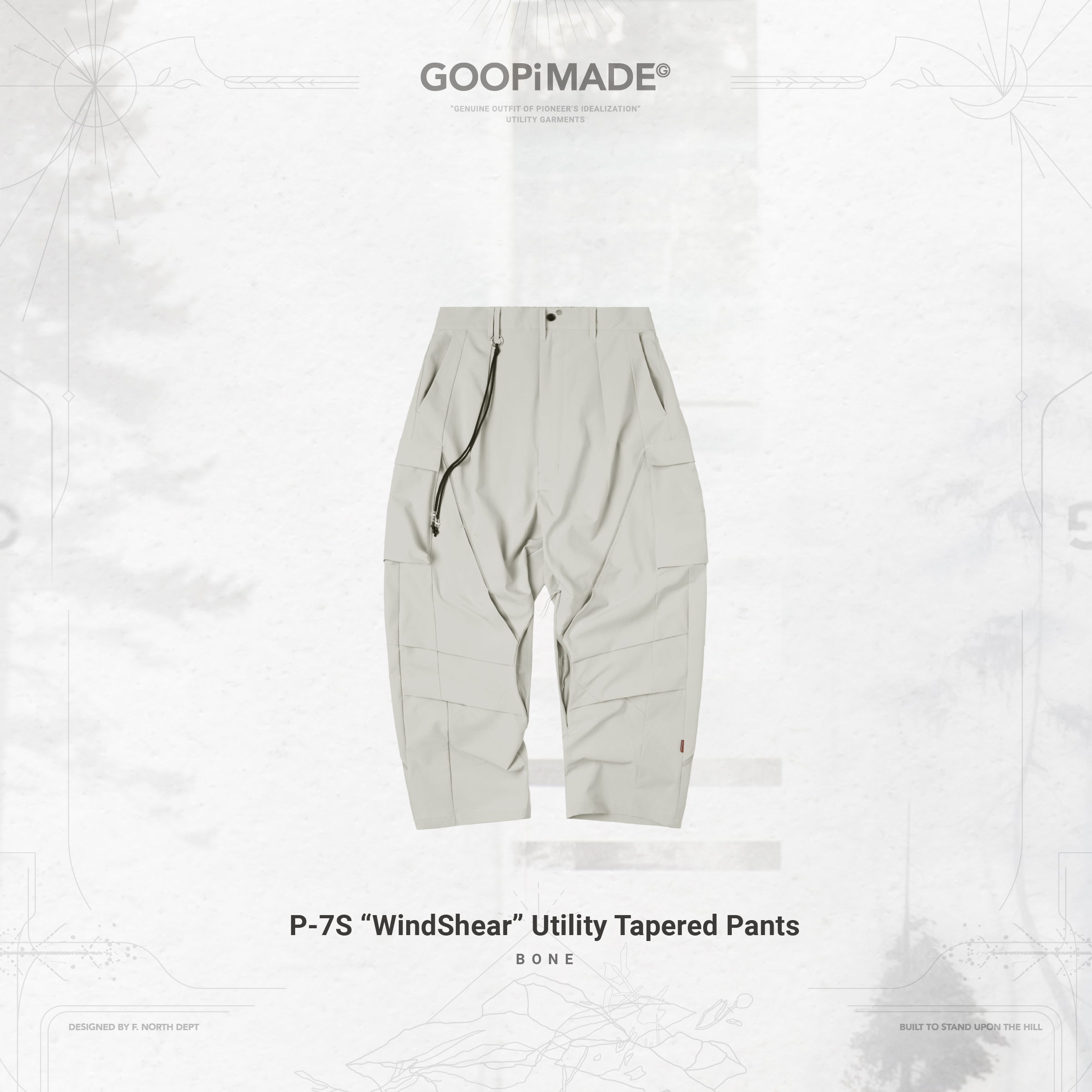 P-7S “WindShear” Utility Tapered Pants - Bone P-7S “WindShear” Utility Tapered Pants - Bone