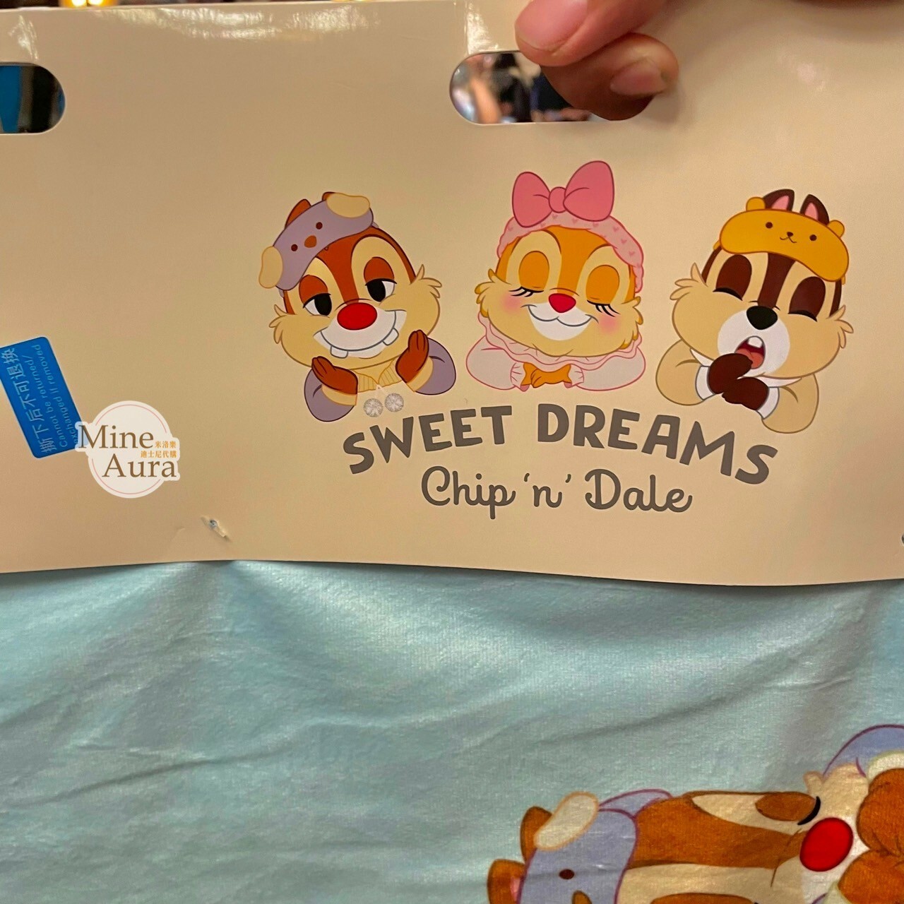 (限時特價) 甜夢睡顏 暖暖家居系列 奇奇蒂蒂 Chip 'n Dale 圖案 枕頭套 2入組 -上海迪士尼樂園