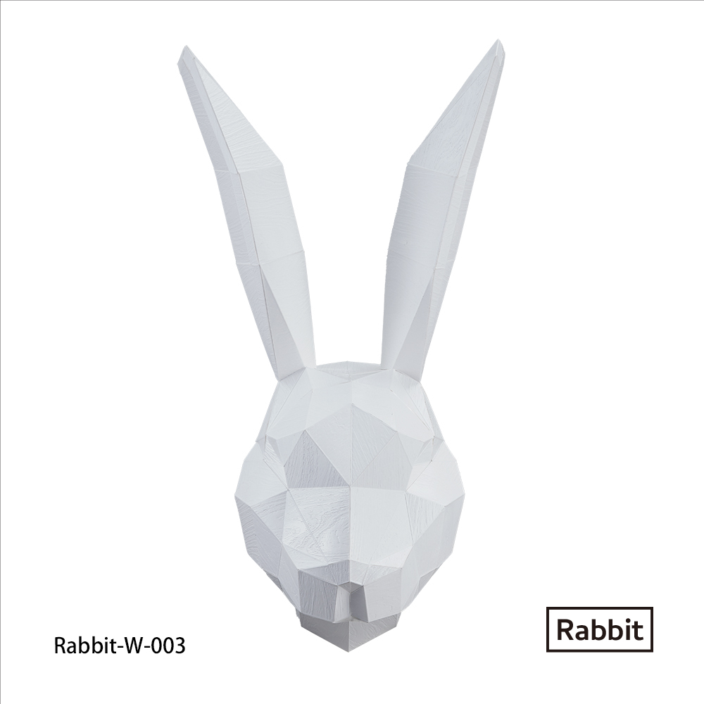 兔頭(白木紋)拼圖