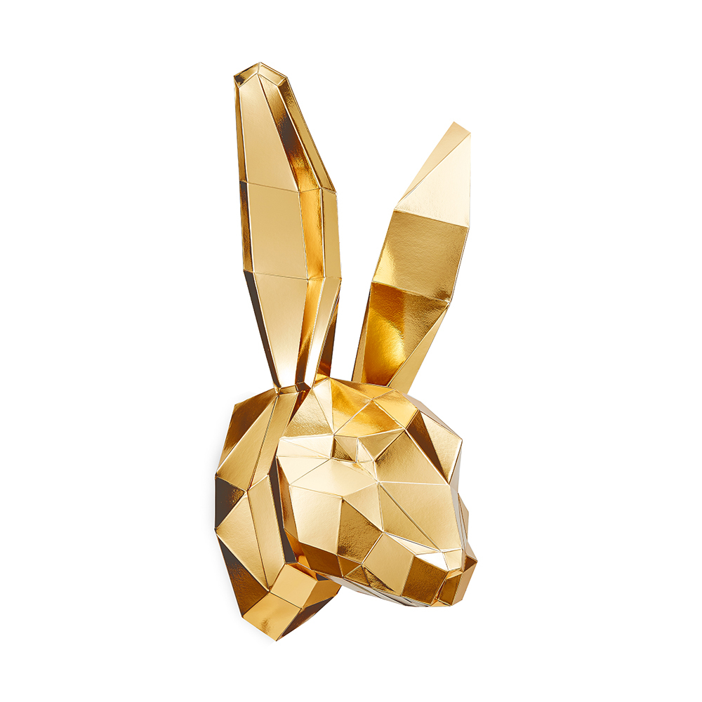 兔頭(全金箔)拼圖