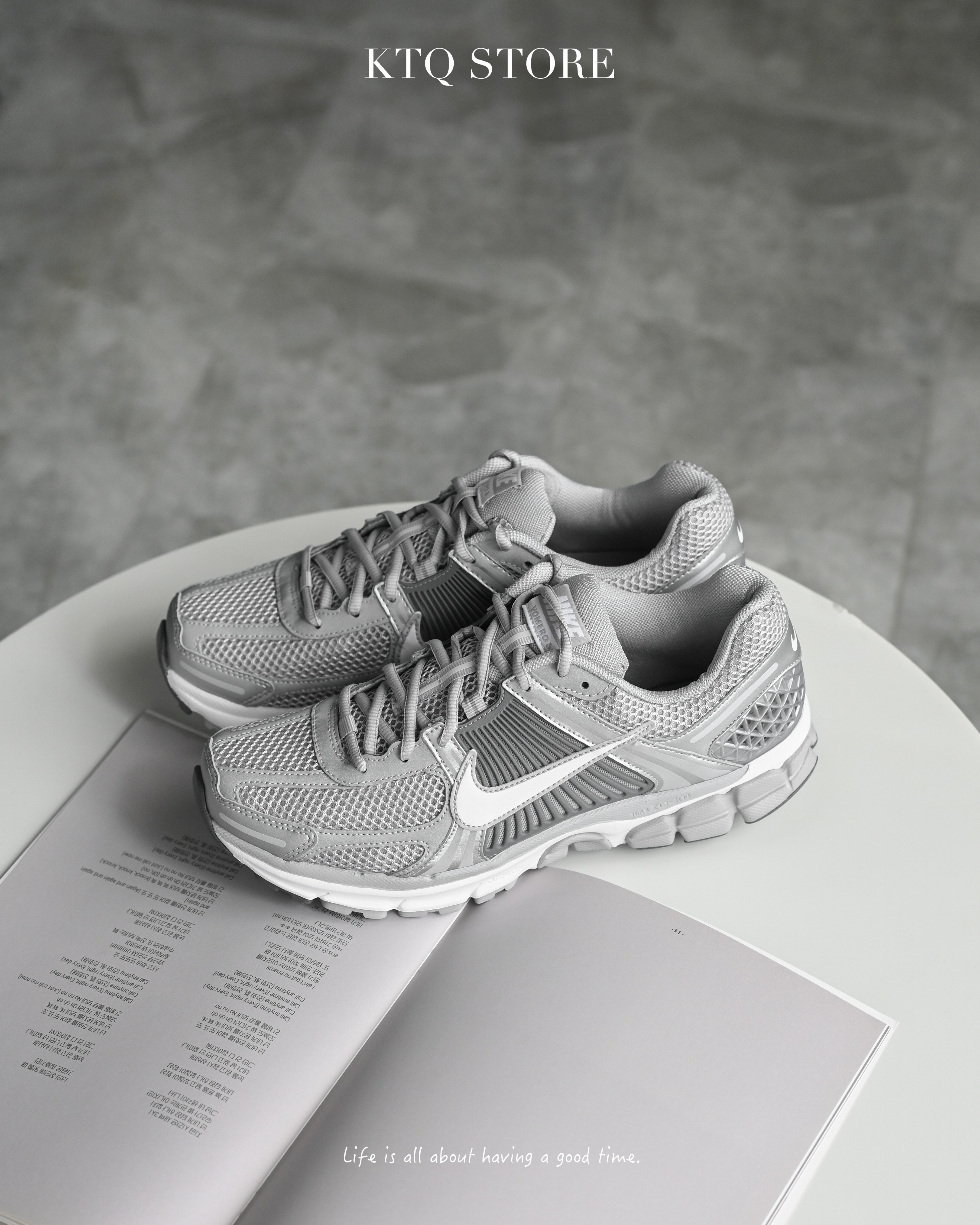 KTQ STORE ‧ Nike Zoom Vomero 5 Gets a Clean “Cool Grey” 銀灰 fj4151-003