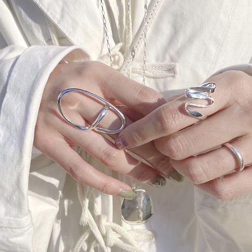 eat〰️橢圓線條戒指